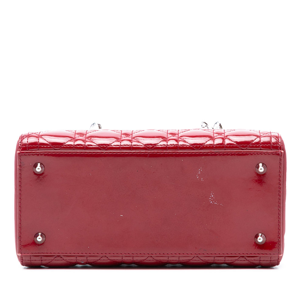 Pre-Loved Dior Medium Patent Cannage Lady Dior - Picture 3 of 7